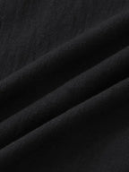 Men Casual Cotton Mandarin Collar Shirt – Breathable - Blue -Guocali