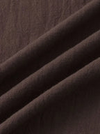 Men Casual Cotton Mandarin Collar Shirt – Breathable - Blue -Guocali