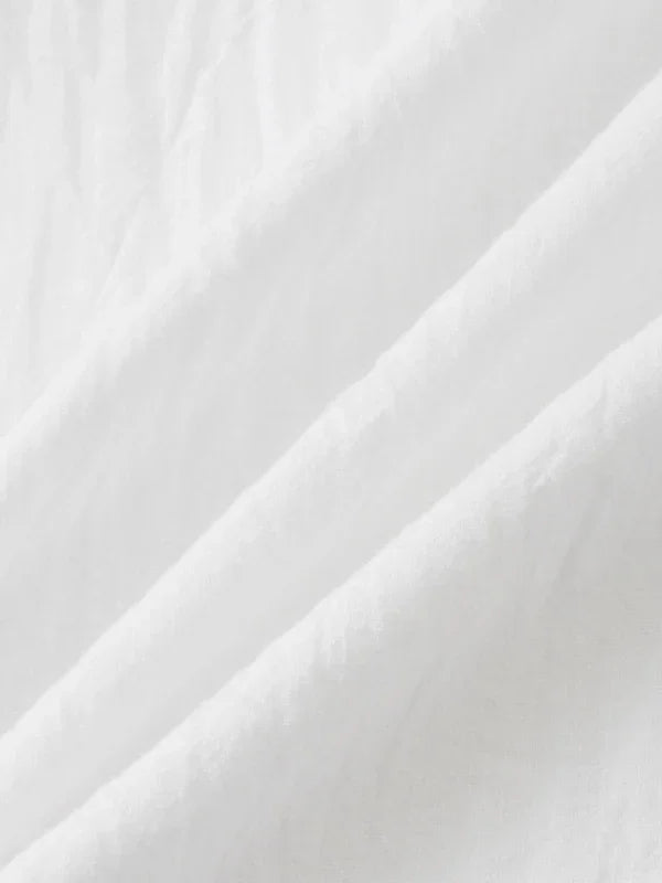 Men Casual Cotton Mandarin Collar Shirt – Breathable - Blue -Guocali