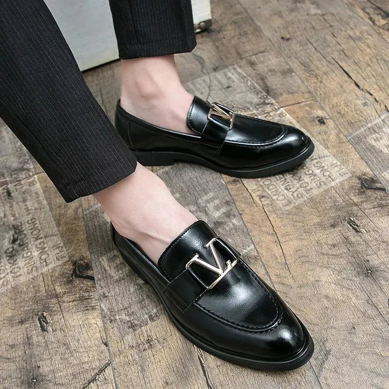 Men Casual Dress Horse Bit Loafers - Slip-On Spring-Autumn Shoes