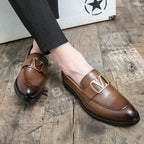 Men Casual Dress Horse Bit Loafers - Slip-On Spring-Autumn Shoes