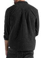 Men Casual Long Sleeves Button-Down Overshirt – Breathable - Brown -Guocali