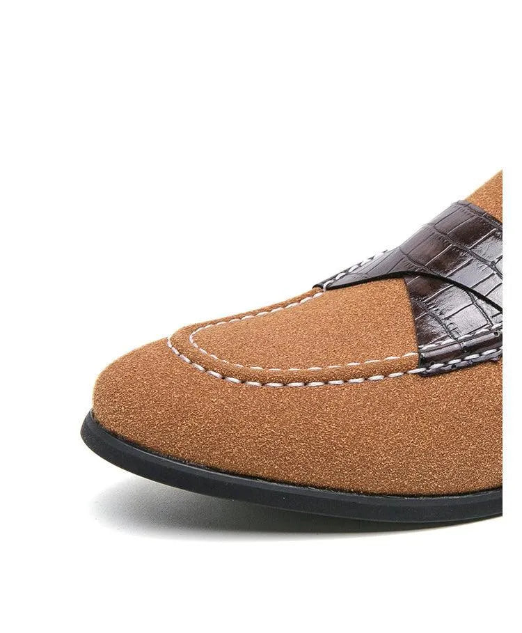 Men Casual Slipper Dress Loafers - Slip-On, Buckles Formal Dress Shoes