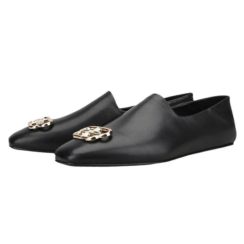 Men Casual Venetian Slipper Dress Loafers - Slip-On Flat Shoes