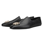 Men Casual Venetian Slipper Dress Loafers - Slip-On Flat Shoes