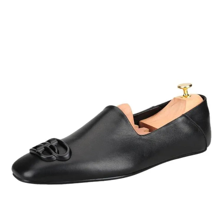 Men Casual Venetian Slipper Dress Loafers - Slip-On Flat Shoes