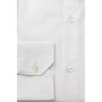 Men Cotton Long Sleeves Dress Shirt – Breathable - White -Guocali