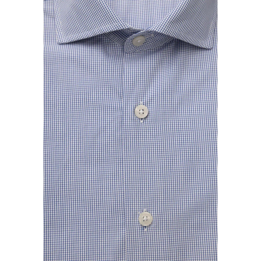 Men Cotton Long Sleeves Dress Shirt – Breathable, White