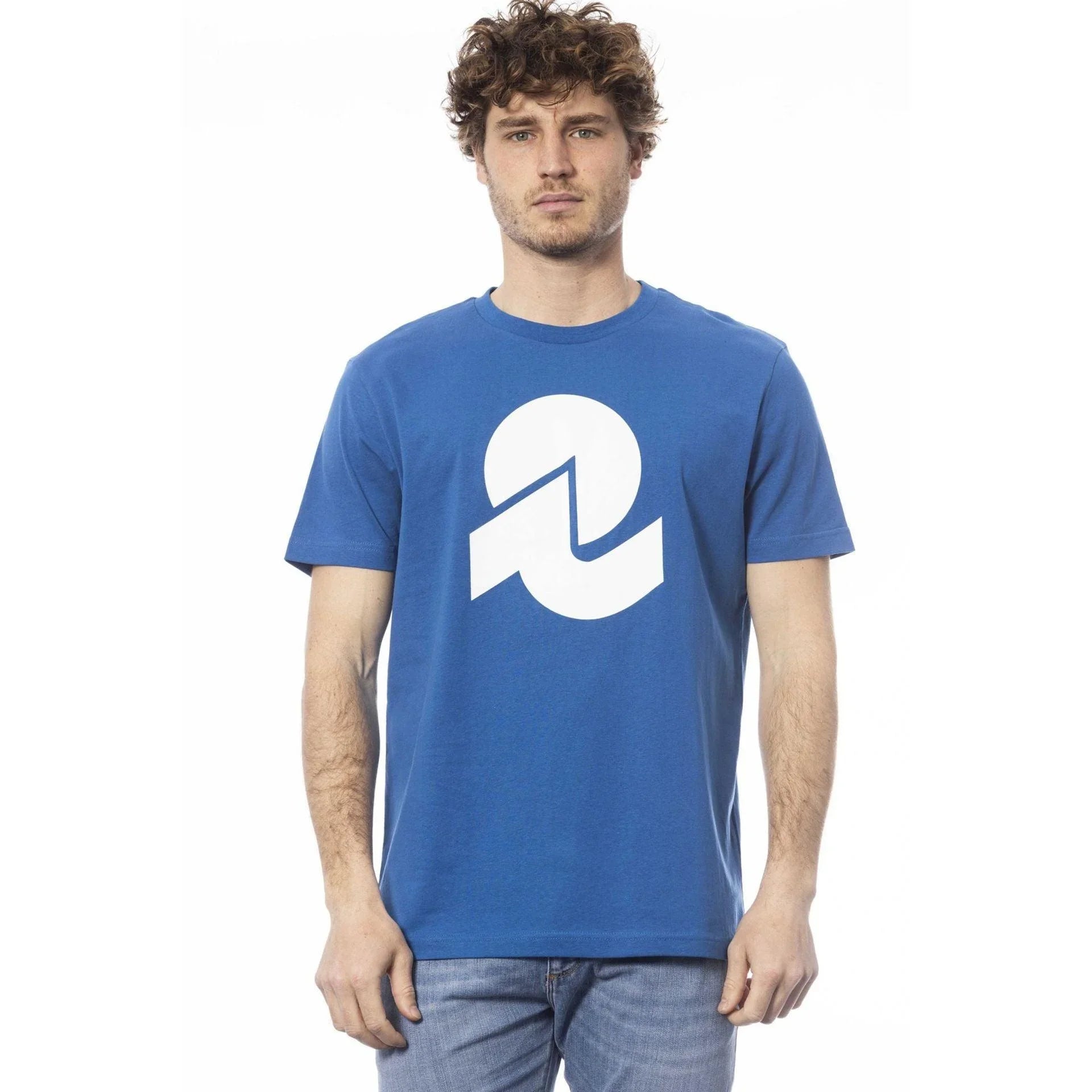Men Crew-Neck Short-Sleeves T-Shirt – Breathable - Blue -Guocali