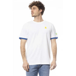 Men Crew-Neck Short-Sleeves T-Shirt – Breathable, Blue, Yellow - Guocali