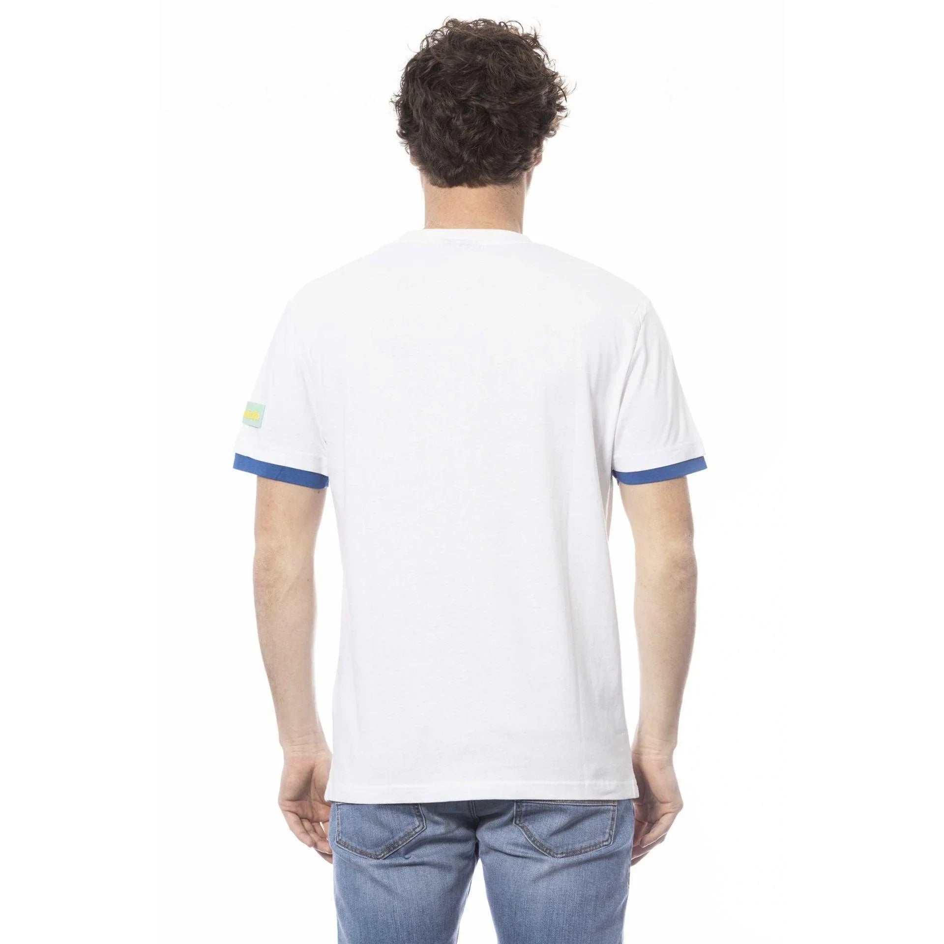 Men Crew-Neck Short-Sleeves T-Shirt – Breathable, Blue, Yellow