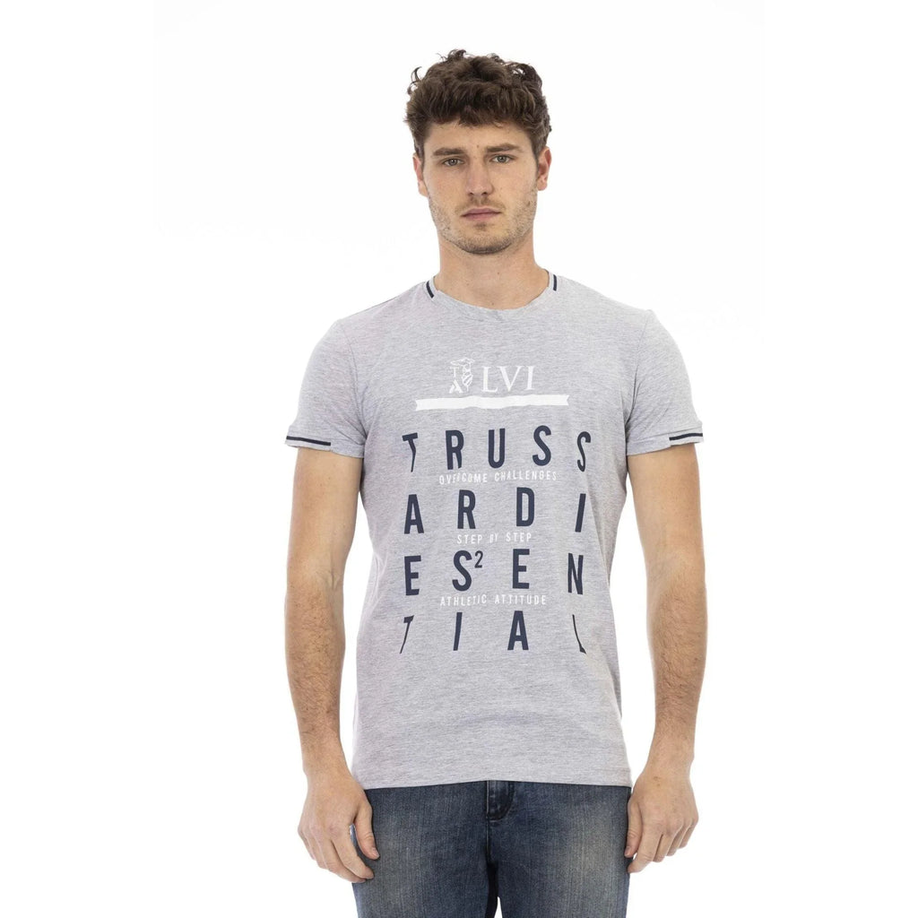 Men Crew-Neck Short-Sleeves T-Shirt – Breathable - Gray -Guocali