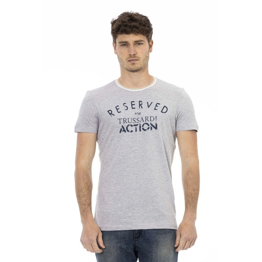 Men Crew-Neck Short-Sleeves T-Shirt – Breathable - Gray -Guocali