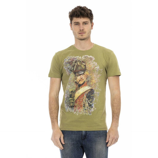 Men Crew-Neck Short-Sleeves T-Shirt – Breathable - Green -Guocali