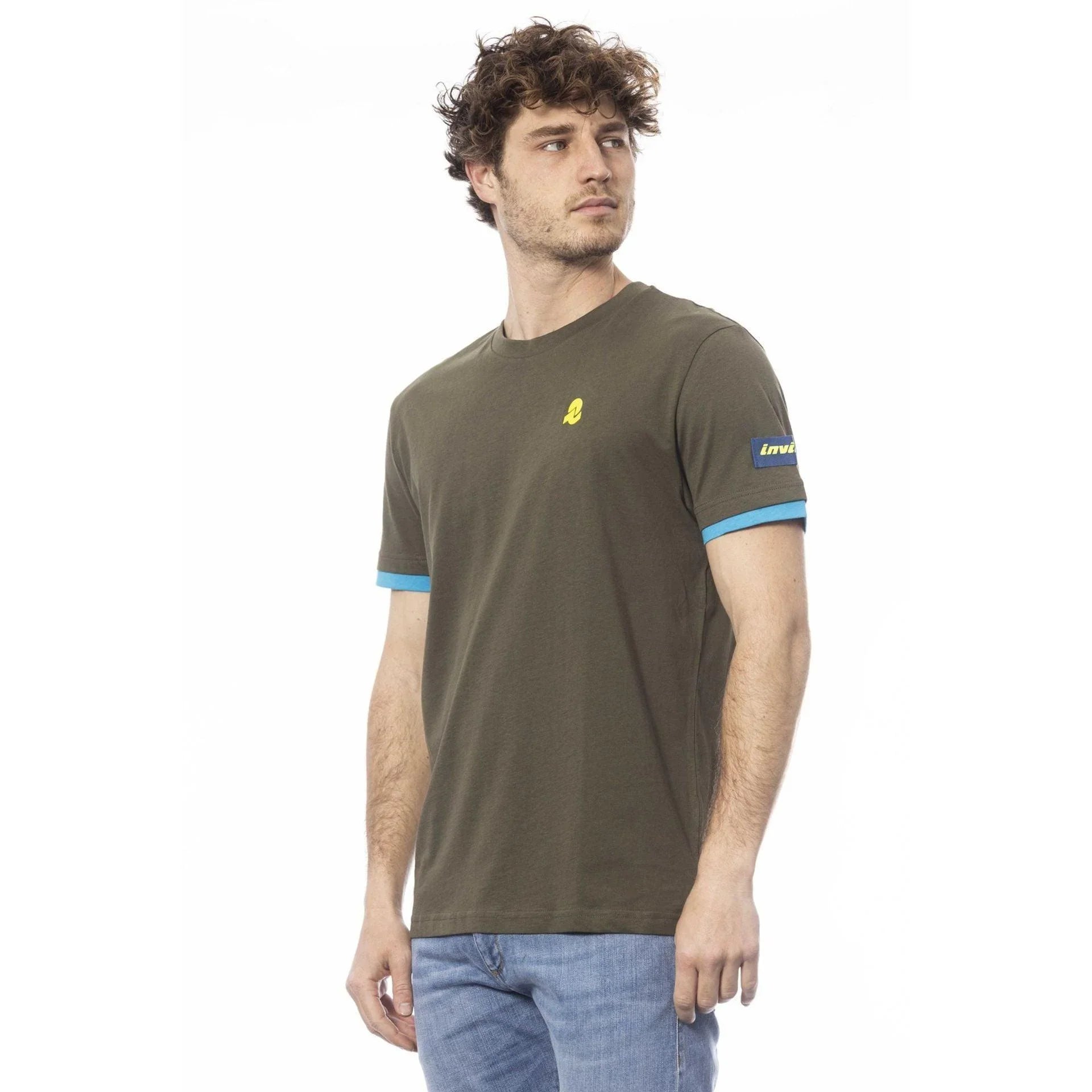 Men Crew-Neck Short-Sleeves T-Shirt – Breathable - Green -Guocali
