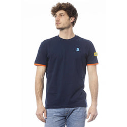 Men Crew-Neck Short-Sleeves T-Shirt – Breathable - Navy, Blue, Orange - Guocali