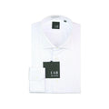 Men Long Sleeves Cotton Dress Shirt – Breathable - White -Guocali
