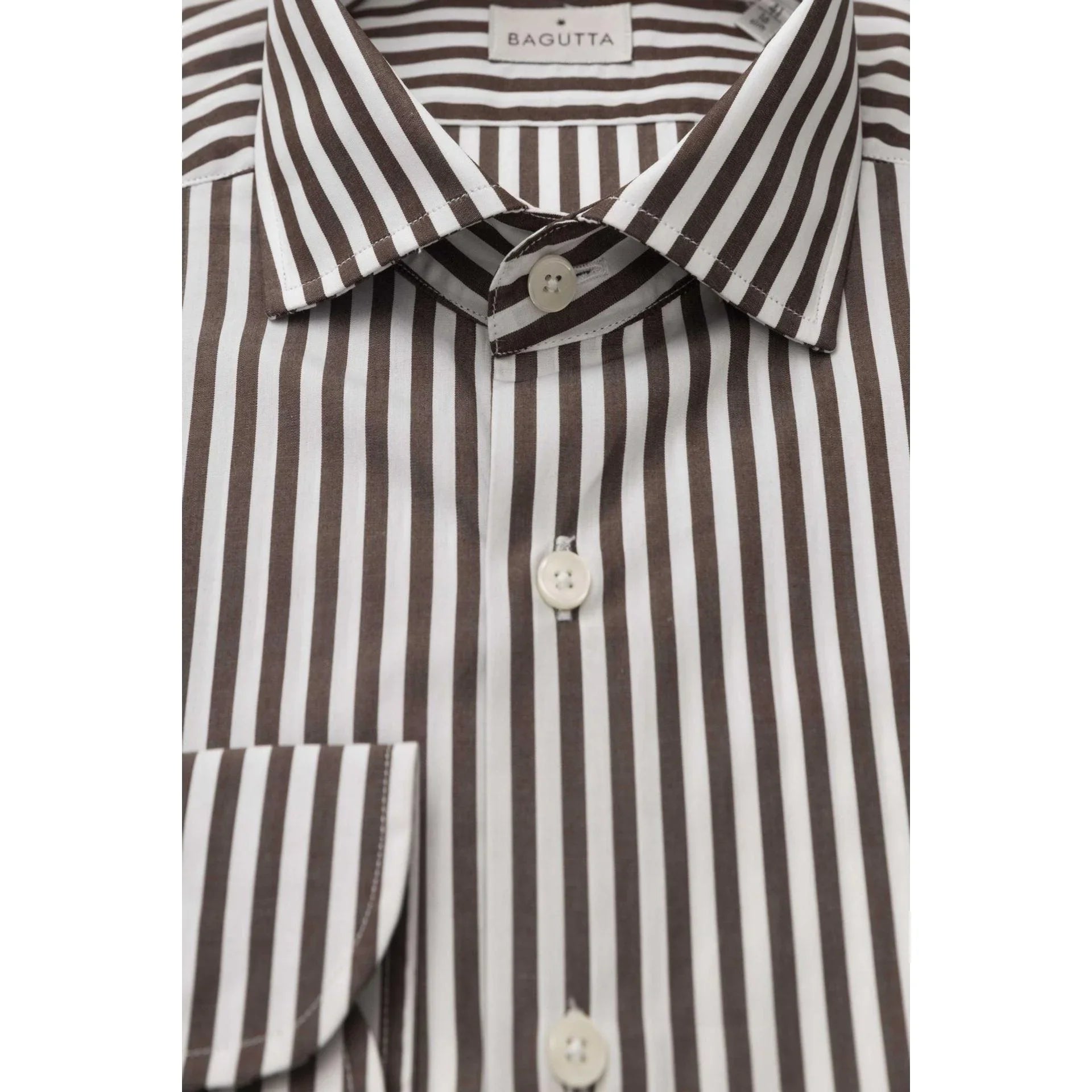 Men Long Sleeves Cotton Dress Shirt – Breathable - Black, White -Guocali