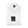 Men Long Sleeves Cotton Dress Shirt – Breathable, White