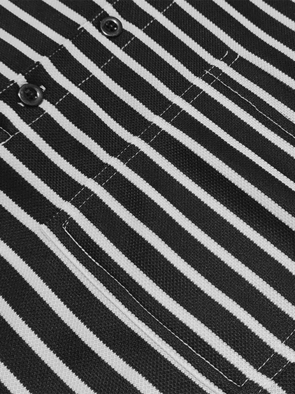 Men Long Sleeves Regular Fit Henley T-Shirt – Stretchable, White