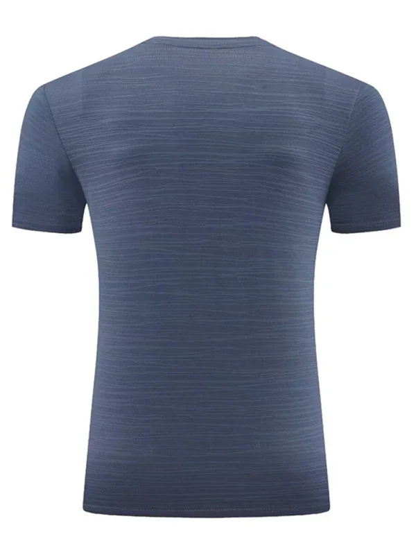 Men Round-Neck Short-Sleeves T-Shirt – Moisture-Wicking - Black -Guocali