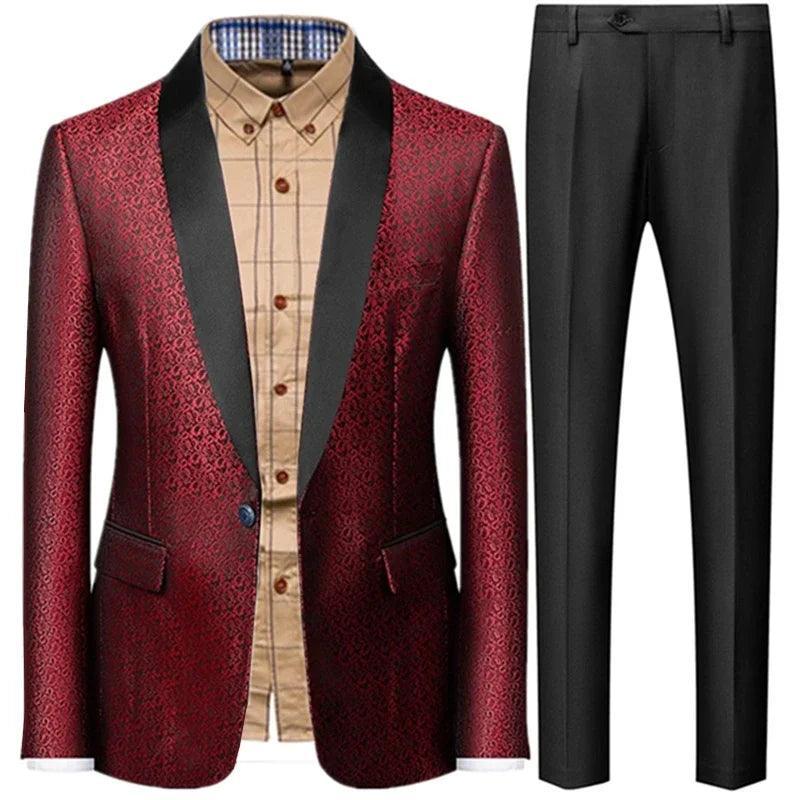 Men's 3-Piece Tuxedo Suit - Classic Wedding Party Attire - Tuxedo Suit - Guocali