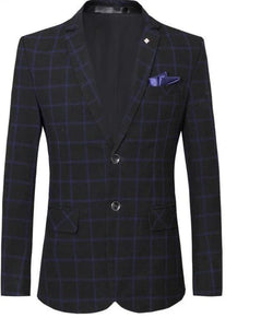 Men's Suit Jacket - Breathable Blazer, Red, Gray - Guocali
