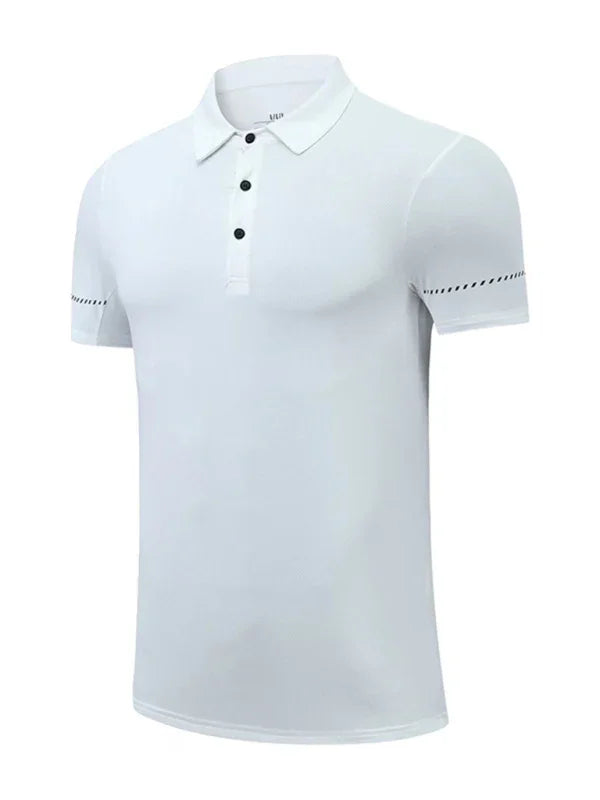 Men Short Sleeves Polo Shirt – Quick-Drying - Green -Guocali