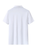 Men Short Sleeves Polo Shirt – Stretchable - White -Guocali