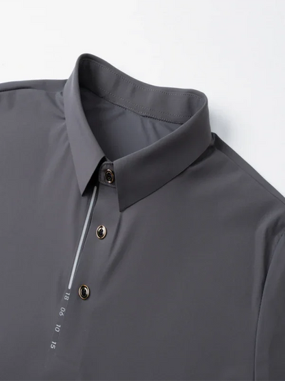 Men Short Sleeves Polo Shirt – Stretchable - Green, Black -Guocali