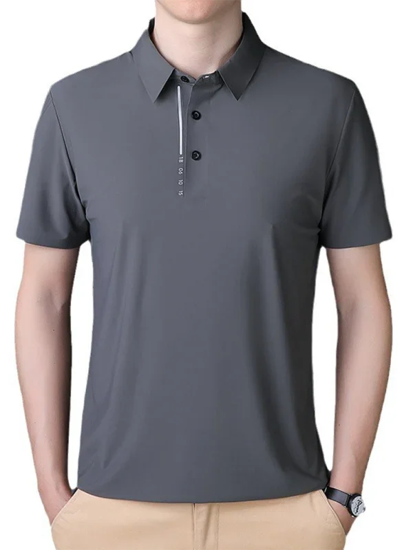Men Short Sleeves Polo Shirt – Stretchable - Green, Black -Guocali