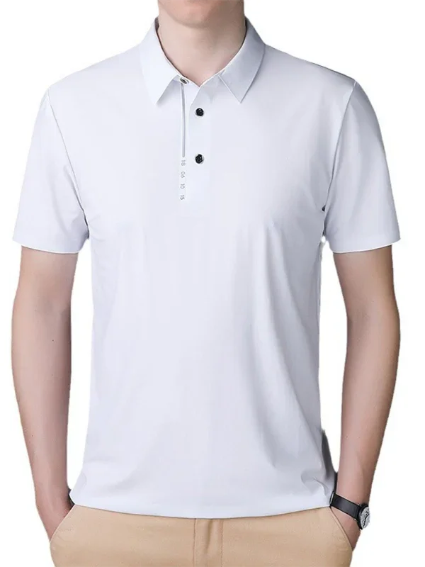 Men Short Sleeves Polo Shirt – Stretchable - Green, Black -Guocali