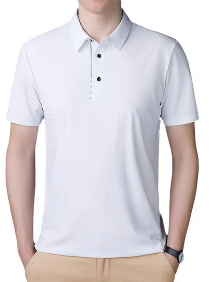 Men Short Sleeves Polo Shirt – Stretchable - Green, Black -Guocali