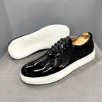 Men Sneakers - Low-Top Formal Dress Sneakers Shoes