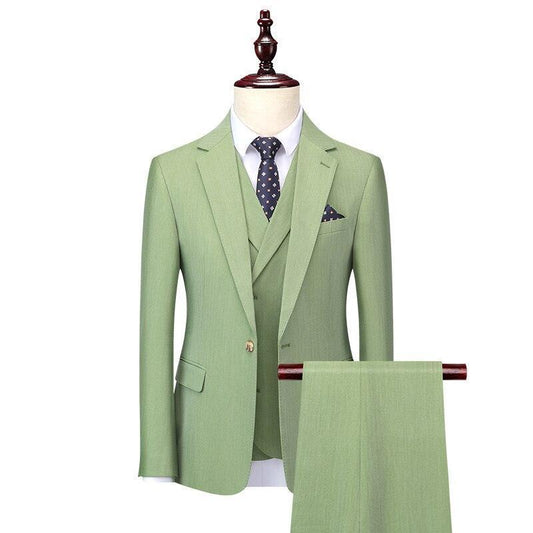 Men Suit - Isaia Green 3-Piece Suit - 3-Piece Suit - Guocali