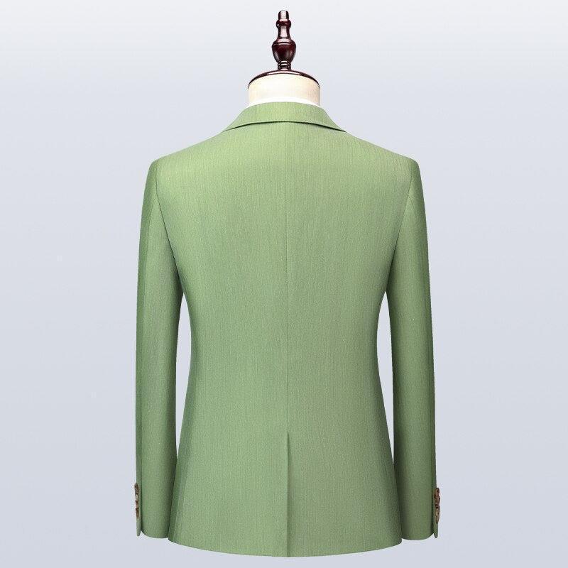 Men Suit - Isaia Green 3-Piece Suit - 3-Piece Suit - Guocali