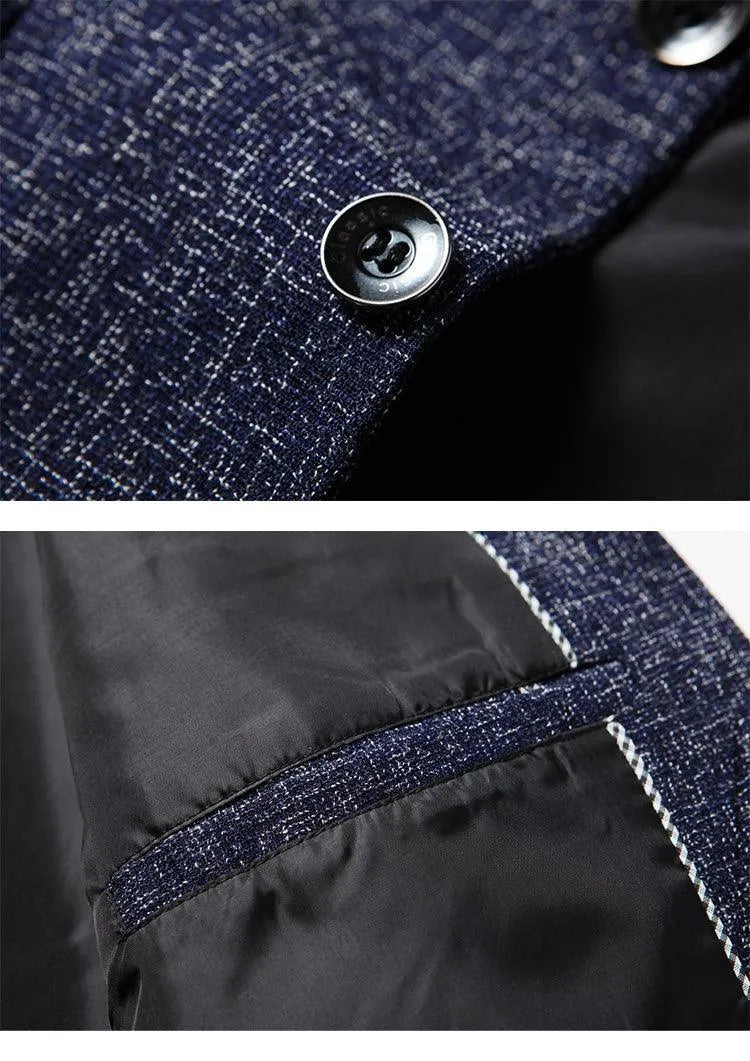 Men Suit Jacket - Lightweight Blazer, Gray