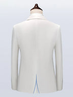 Elegant Men’s Suit - Solid Single-Breasted