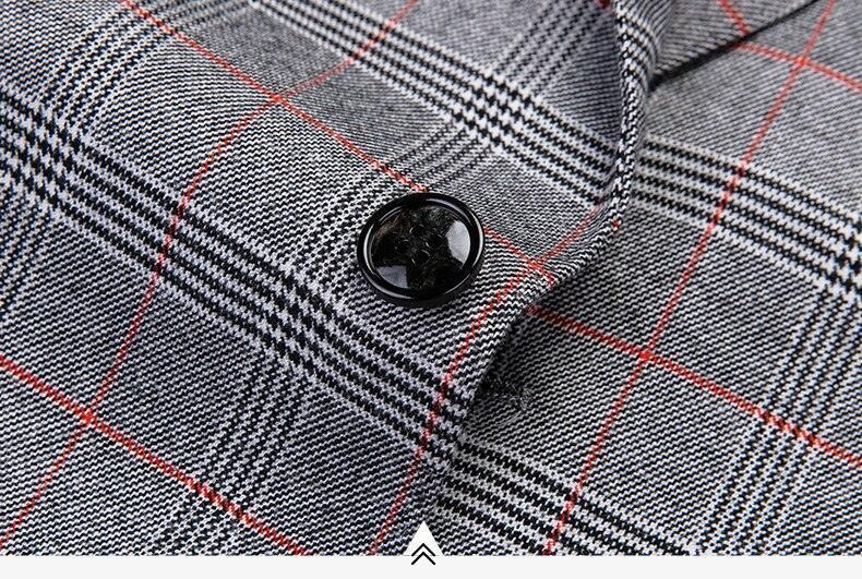 Men Suit - Rubinacci Plaid 3-Piece Suit - 3-Piece Suit - Guocali