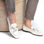 Men Tassel Horse Bit Dress Loafers - Slip-On Formal Dress Shoes
