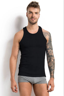 Men Undershirt Vest Singlet - Stretchable - Sleeveless - Guocali
