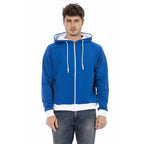 Men's hoodie Baldinini Trend Full-Zip Kangaroo Pocket Navy – main view