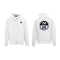 Men's hoodie North Sails Logo Kangaroo Pocket White – main view