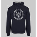 Men's hoodie Plein Sport Logo Kangaroo Pocket Pullover Navy – main view