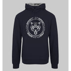 Men's hoodie Plein Sport Logo Kangaroo Pocket Pullover Navy – main view