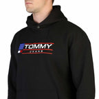 Men's hoodie Tommy Hilfiger Logo Kangaroo Pocket Black – view 3