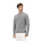 Men's sweatshirt Alpha Studio Minimalist Round Neck Grey – view 2