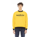 Men's sweatshirt Baldinini Trend Logo Crew Neck Cotton Yellow – main view