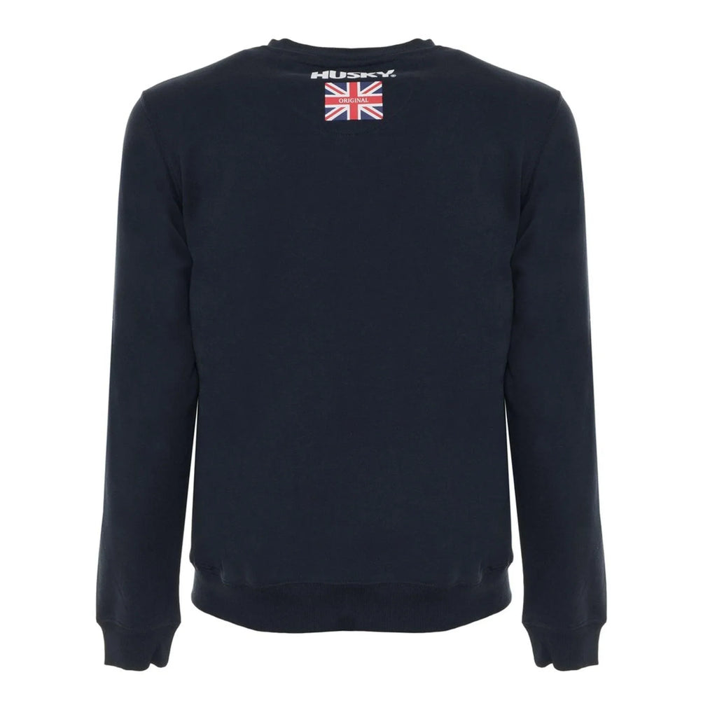 Men's sweatshirt Husky Solid Round Neck Regular Fit – view 3
