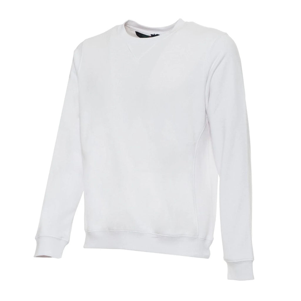 Men's sweatshirt Husky Solid Round Neck White – view 2